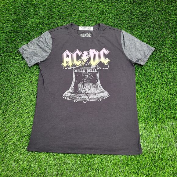 ACDC Shirt Womens Medium 19x24 Hells-Bells Two-Tone - Picture 1 of 11